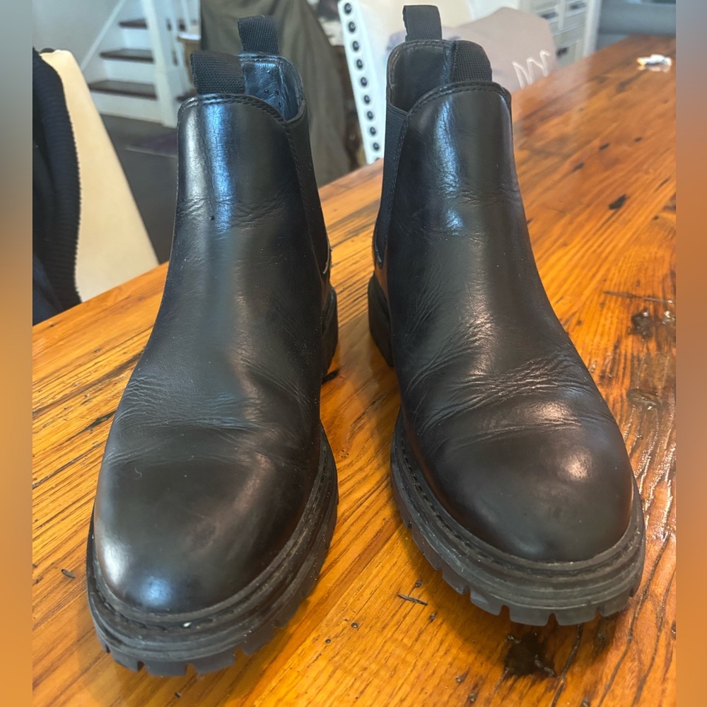 Cole Haan Black Leather Boots Size 9